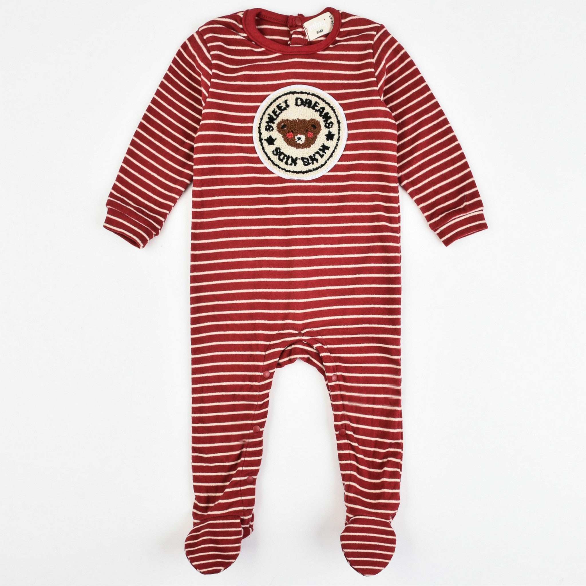 Melange Teddybear Stripes Stretchie - Image 3