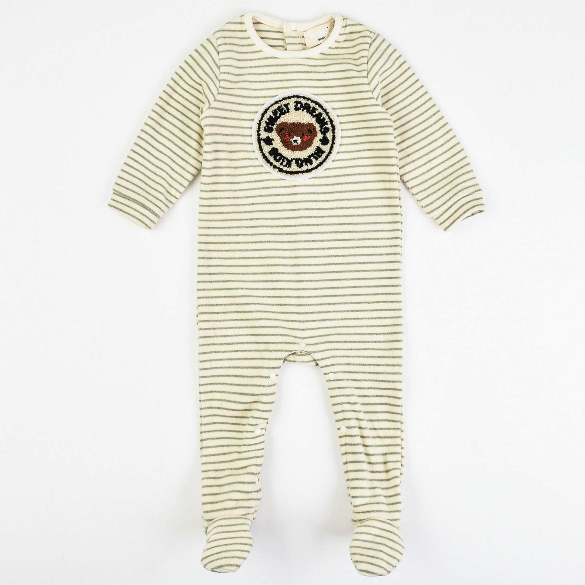 Melange Teddybear Stripes Stretchie - Image 4