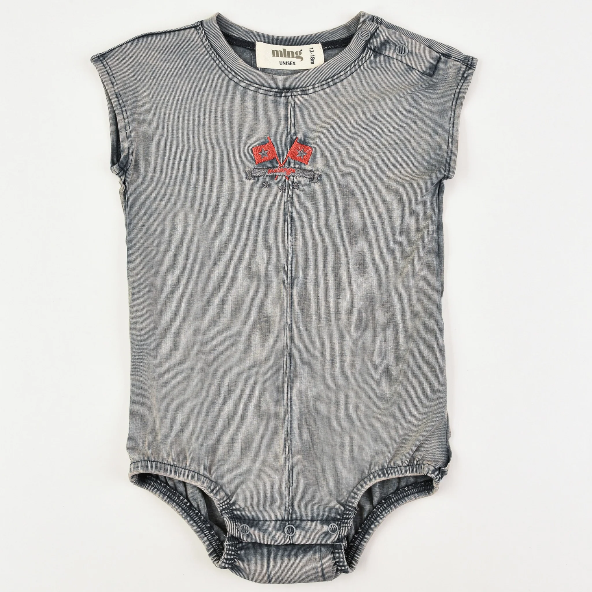 Melange Jeans Wash Overall/Dress - Image 2