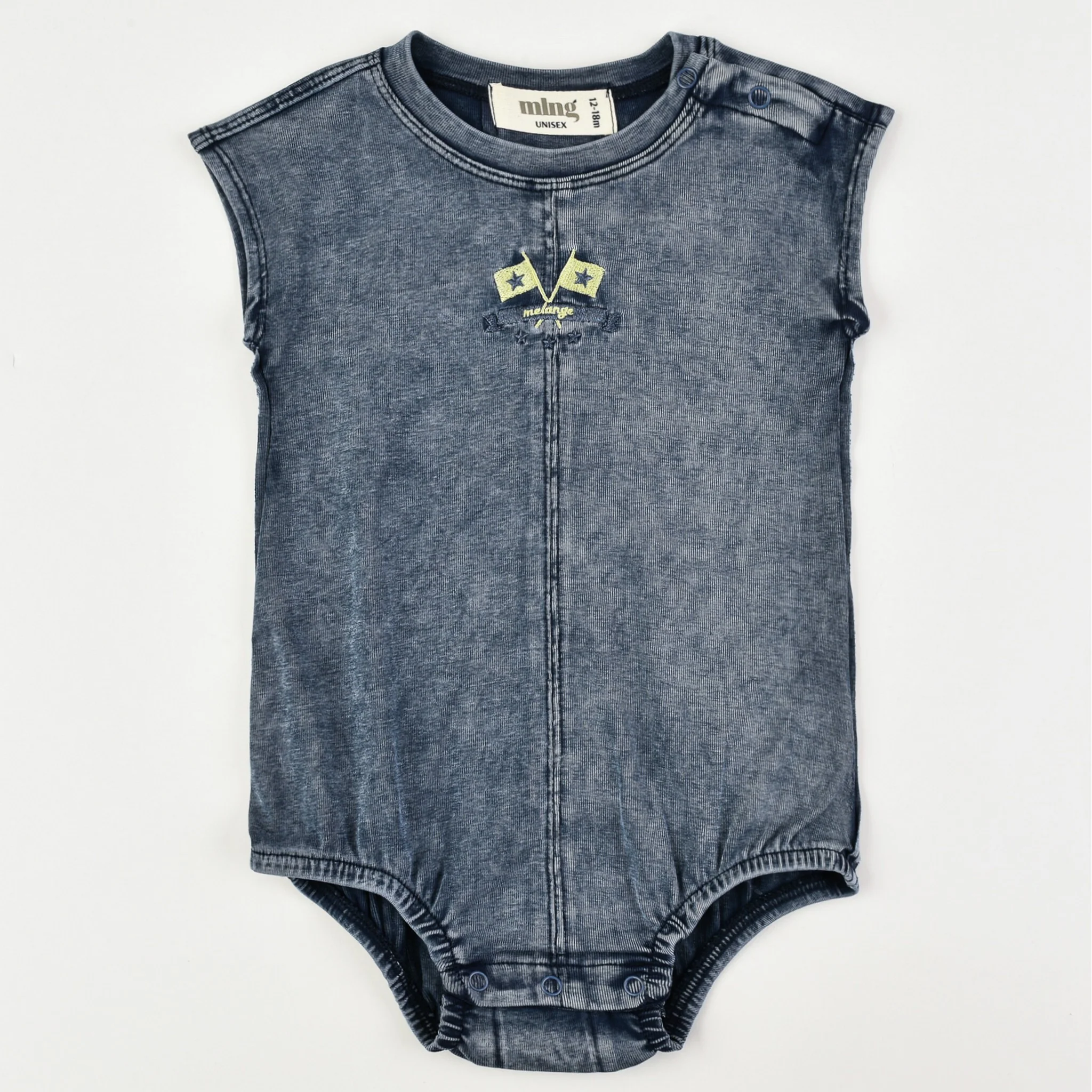 Melange Jeans Wash Overall/Dress - Image 3