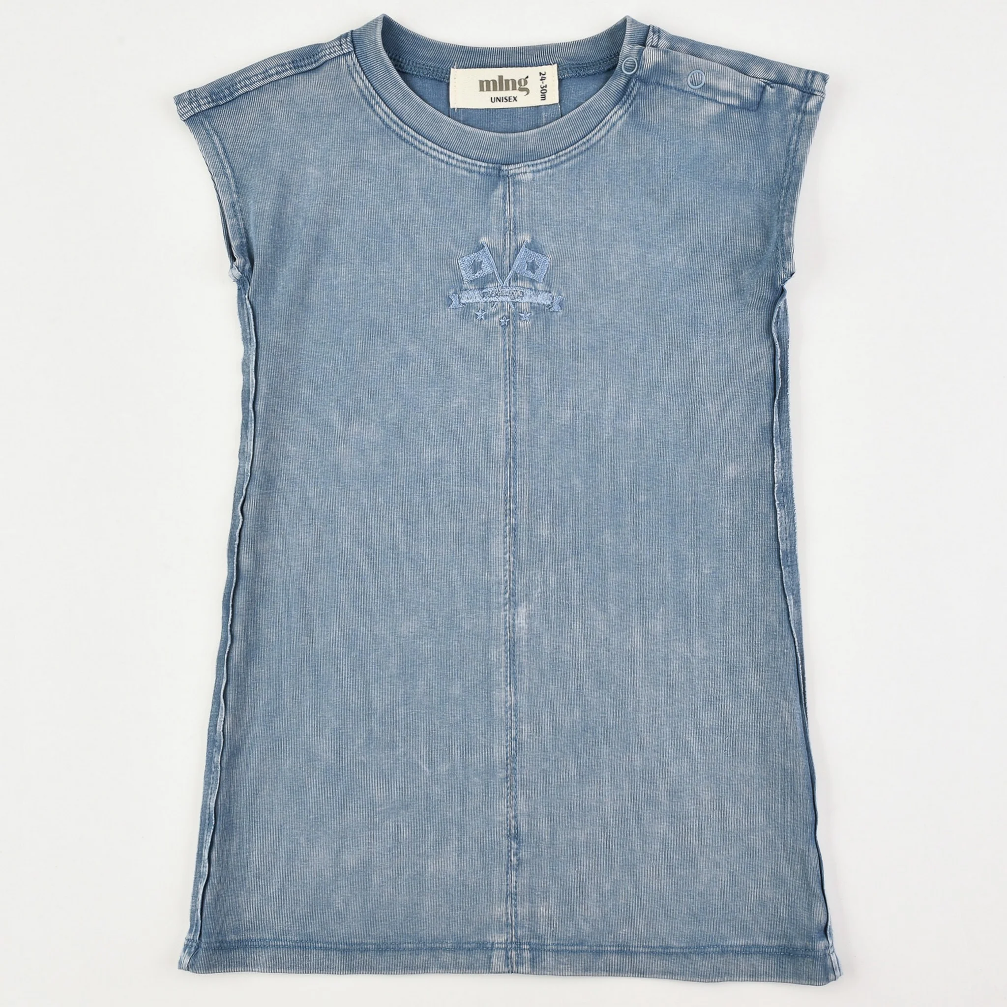 Melange Jeans Wash Overall/Dress - Image 5