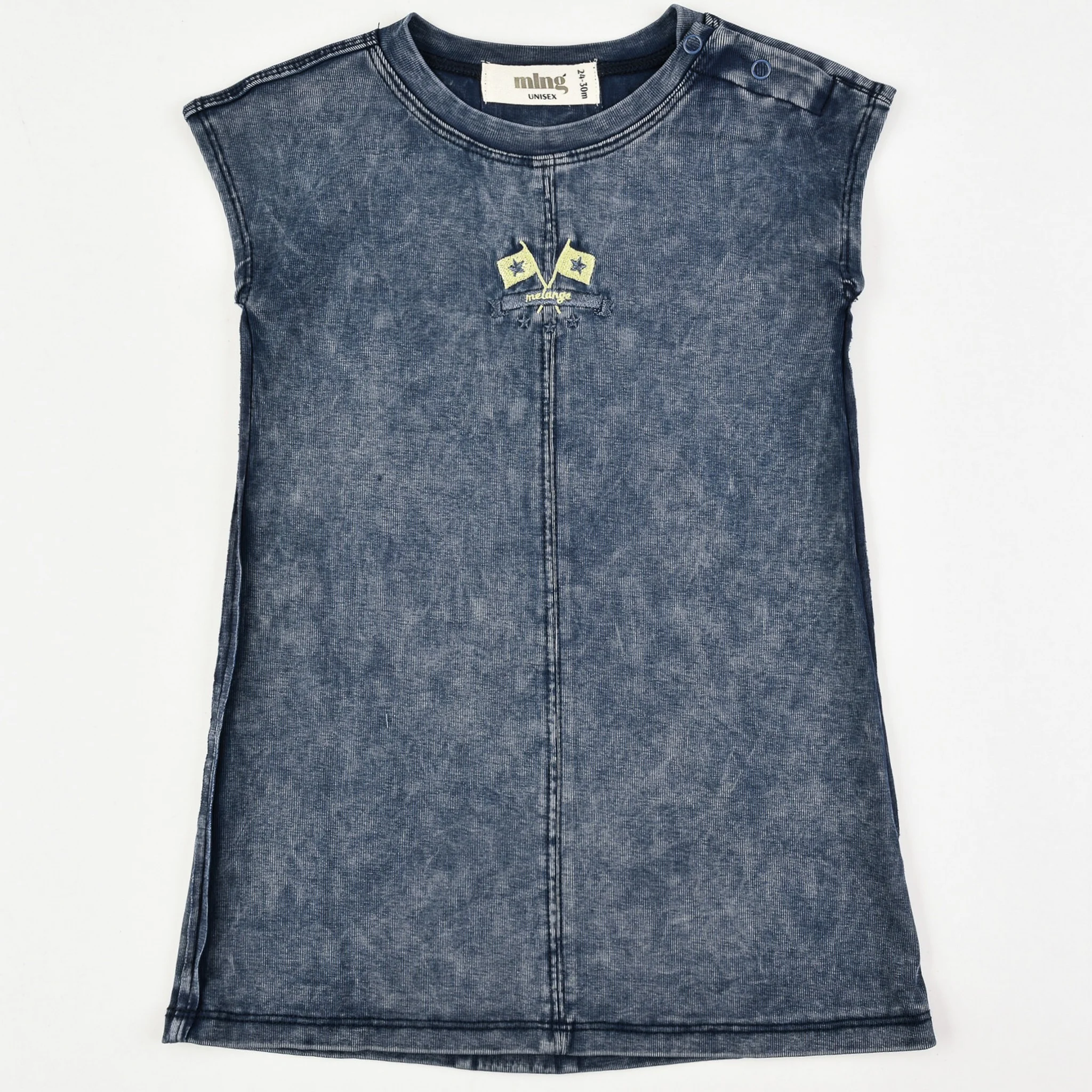 Melange Jeans Wash Overall/Dress - Image 6