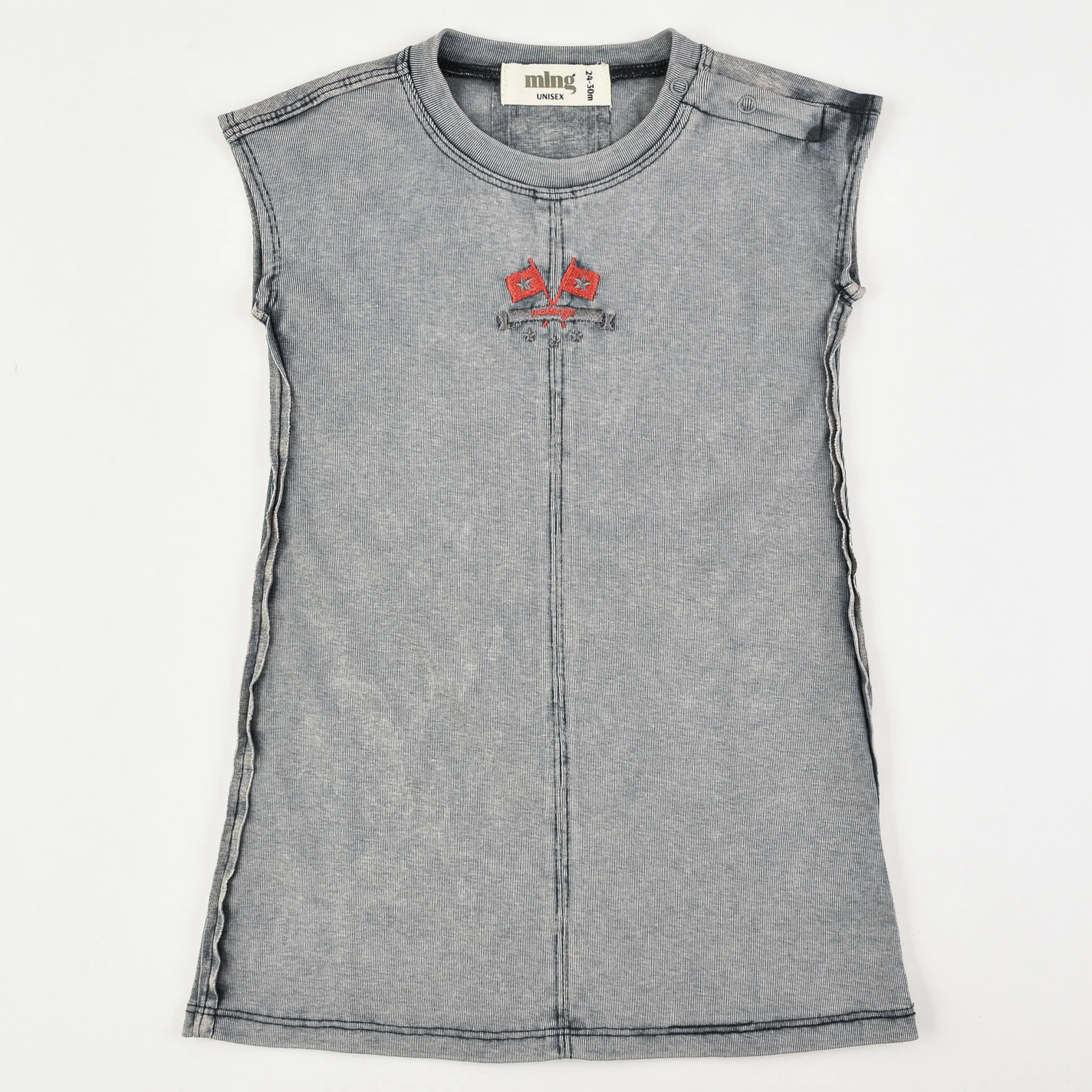 Melange Jeans Wash Overall/Dress - Image 7