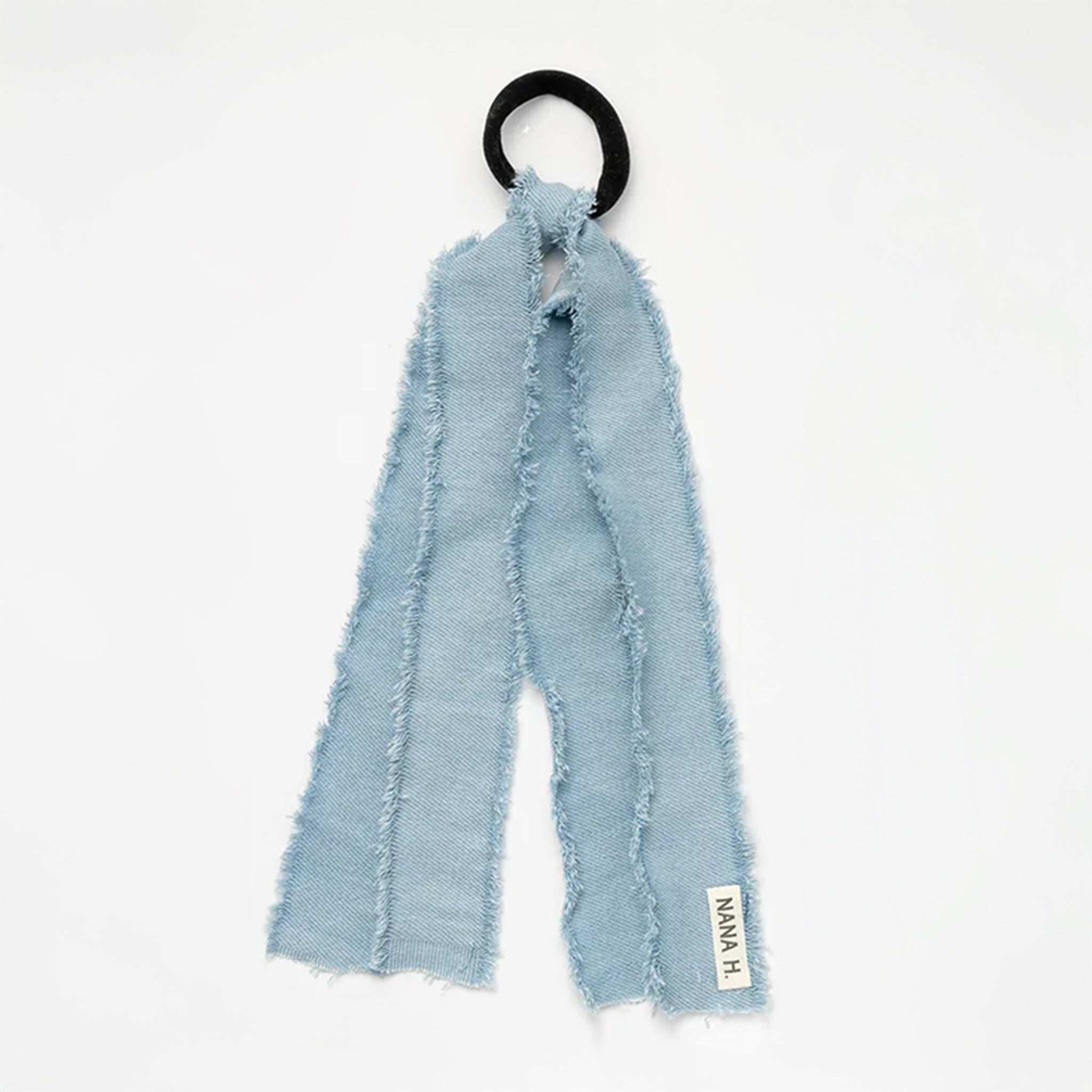 Nana Denim Ponytail Ribbon - Image 3