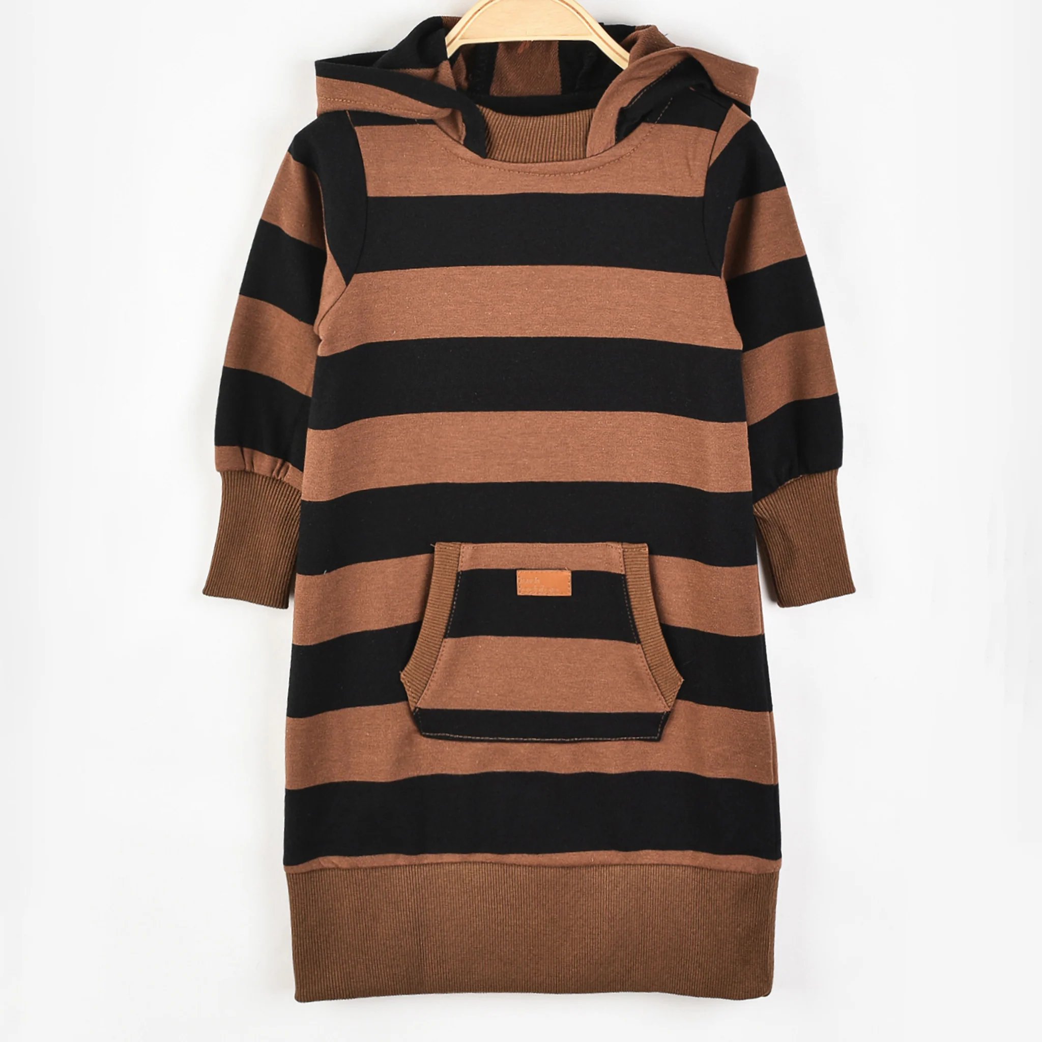 Hoodie Striped Dress - Image 2