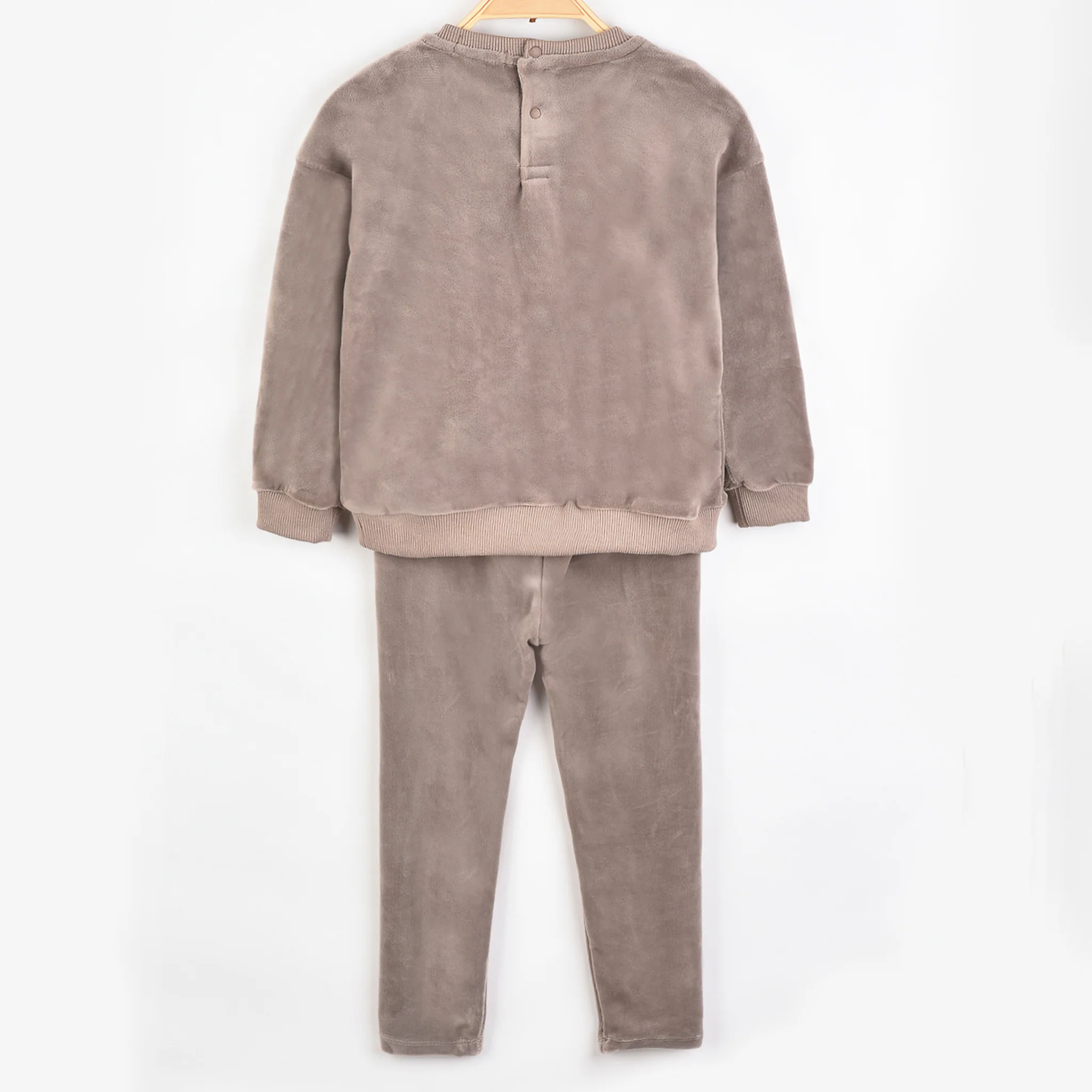 Velour Teddy PJ Baby Set - Image 4
