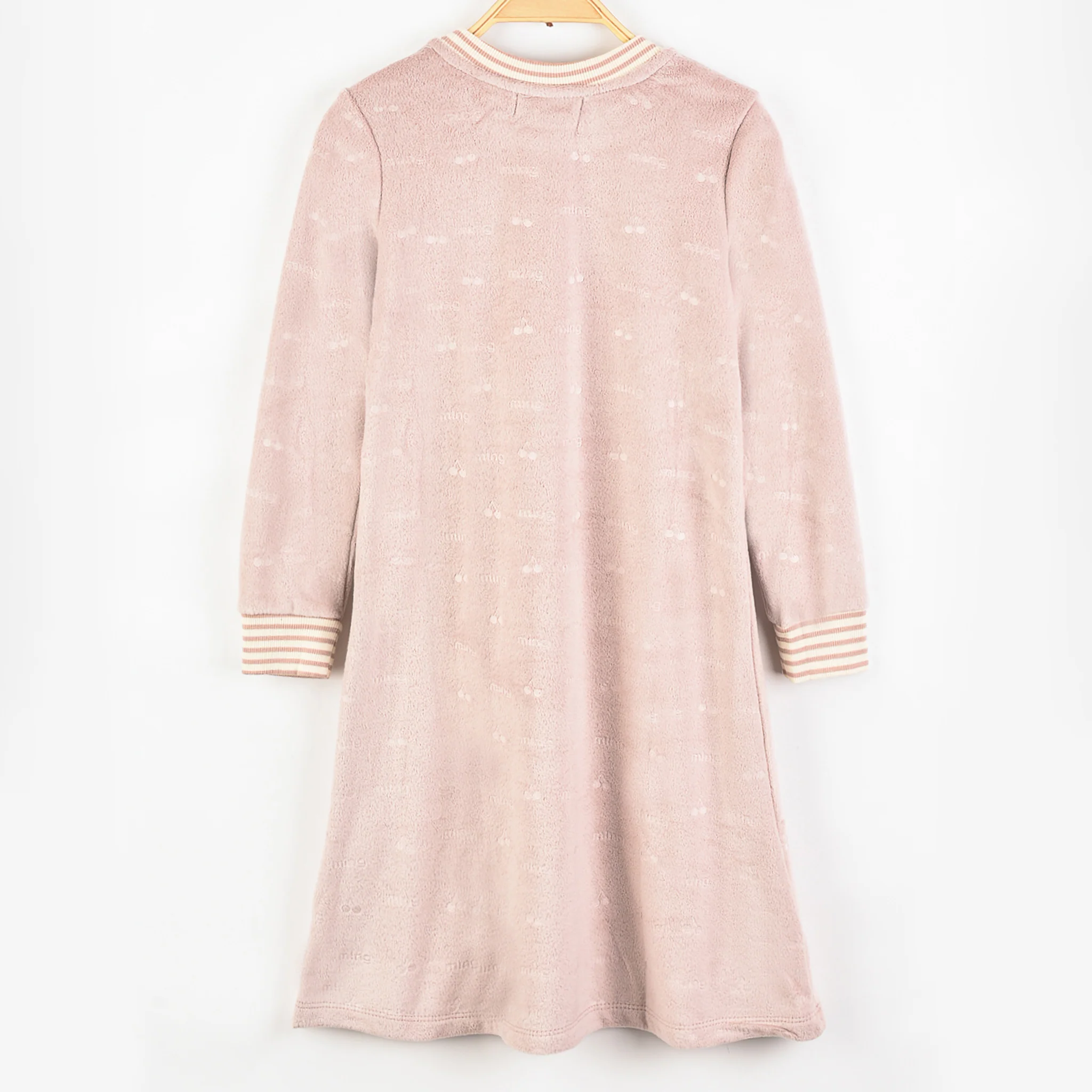 Melange Velour Nightgown - Image 4