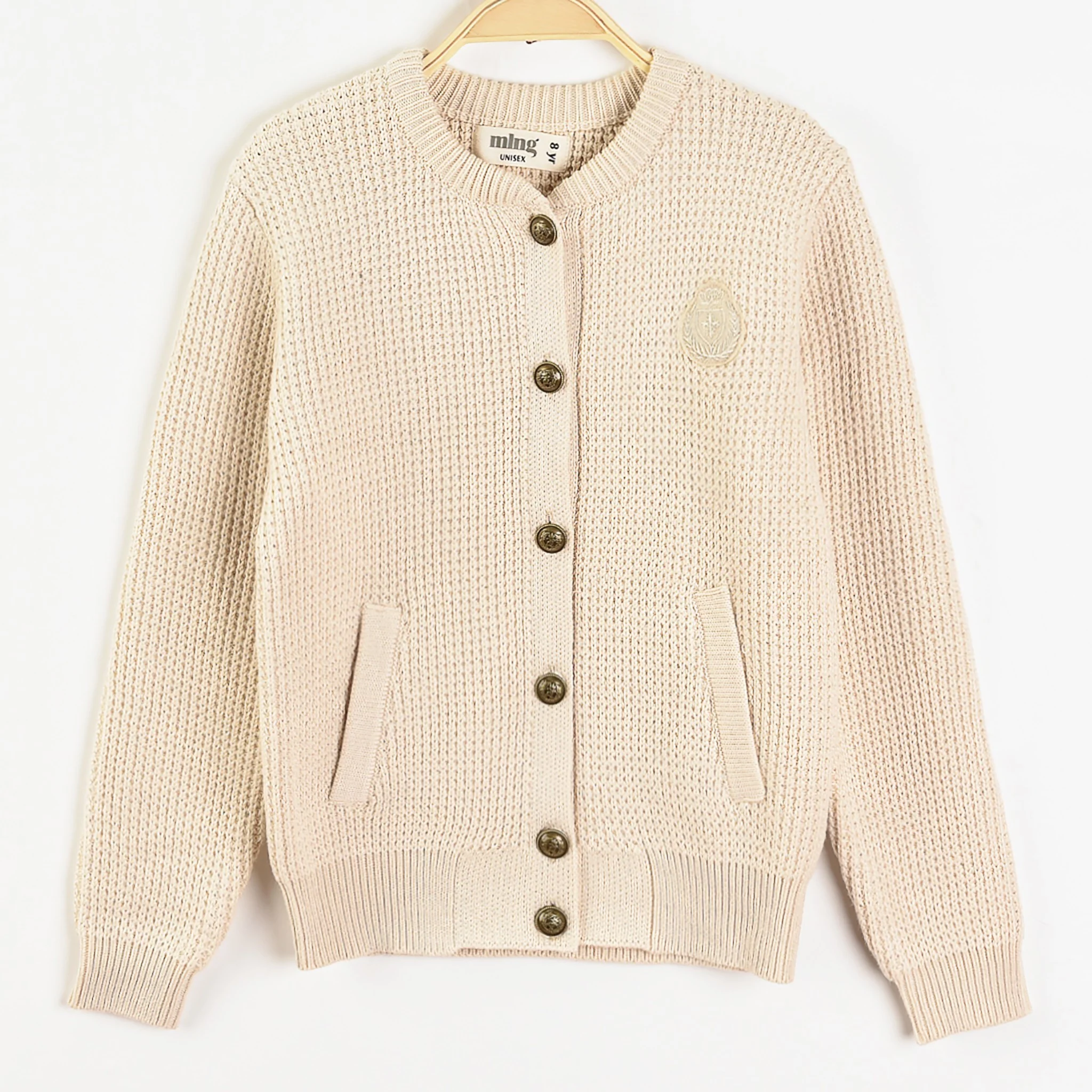 Melange Knit Logo Sweater