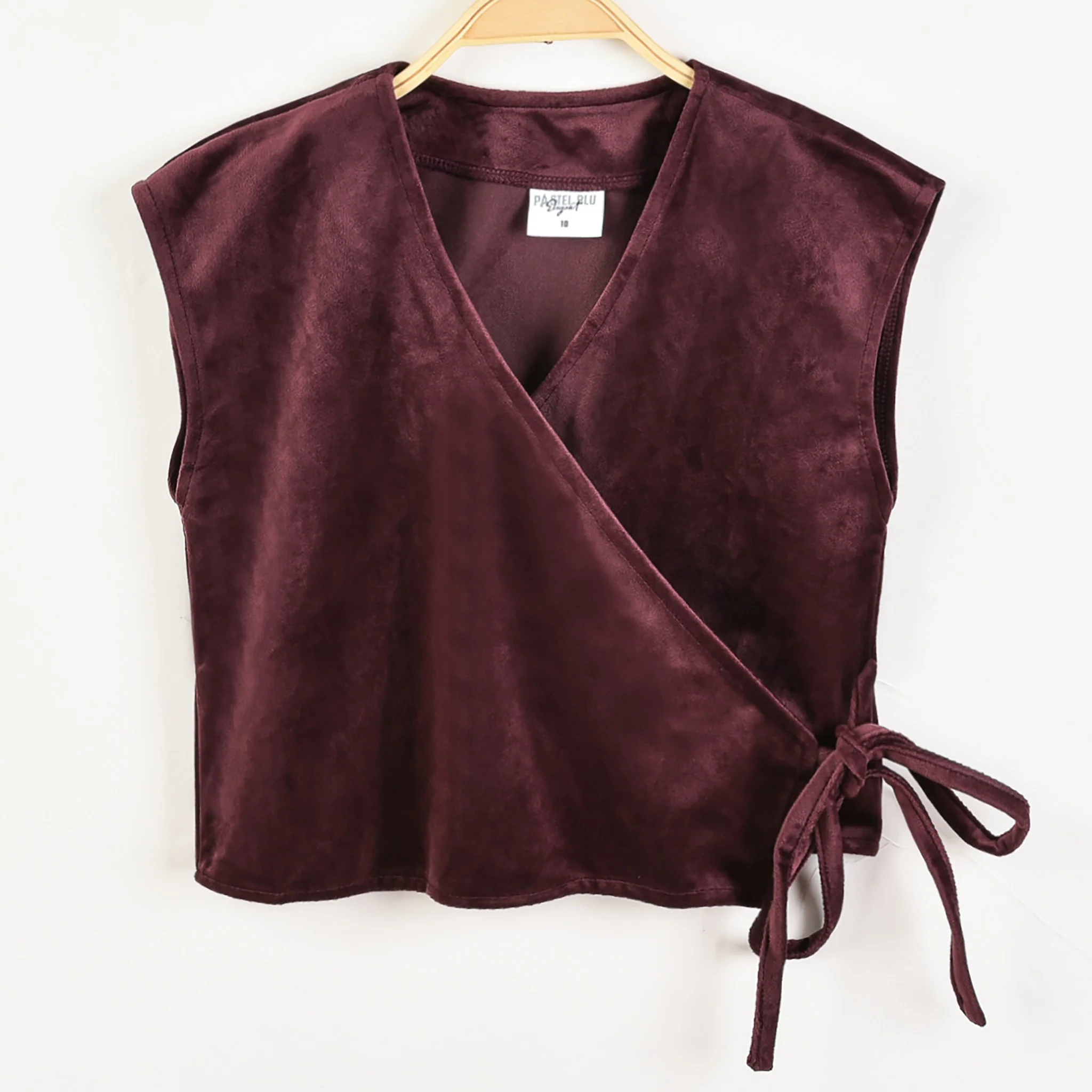 James Velvet Wrap Vest - Image 2