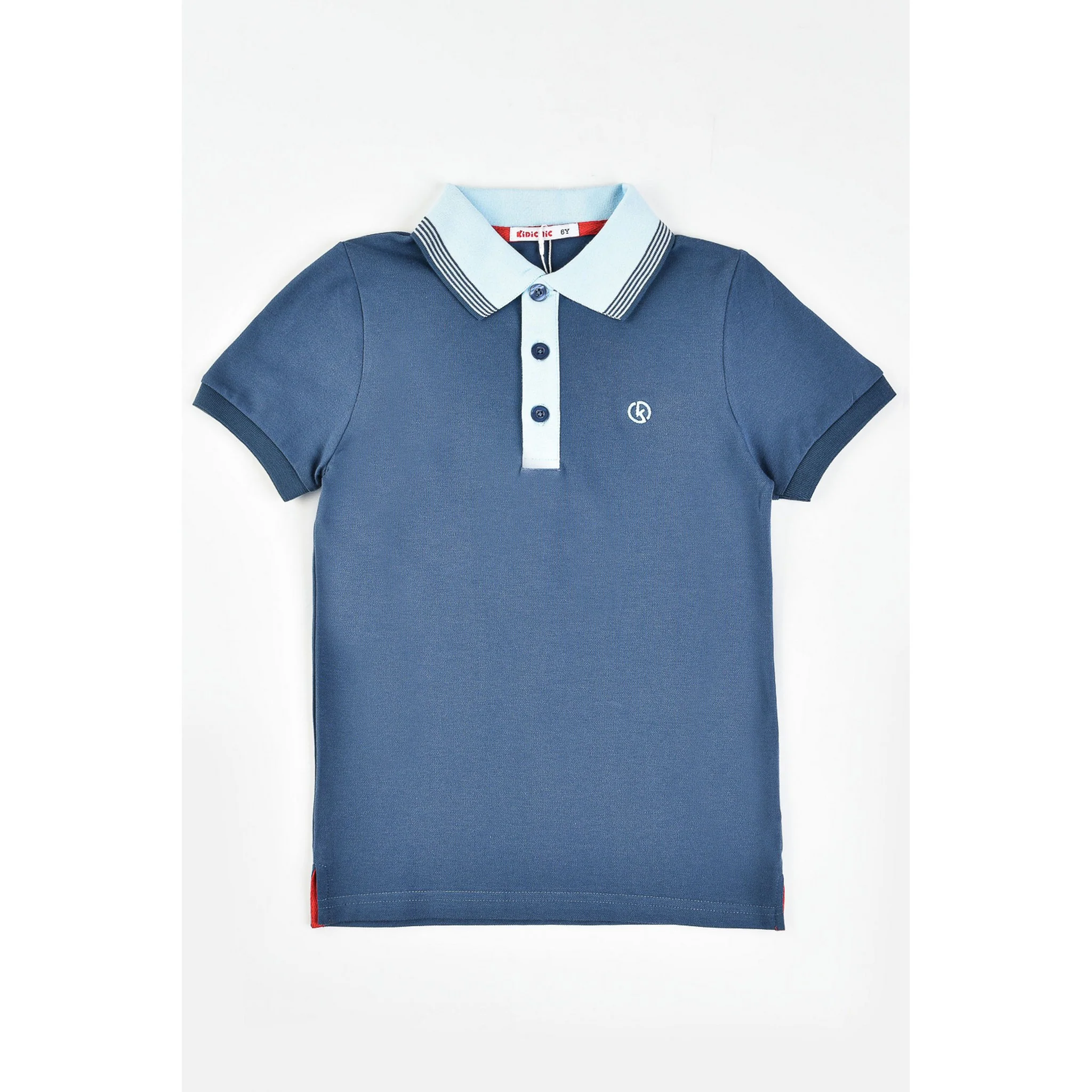 Boys S.S Collar Stripe Polo - Image 2