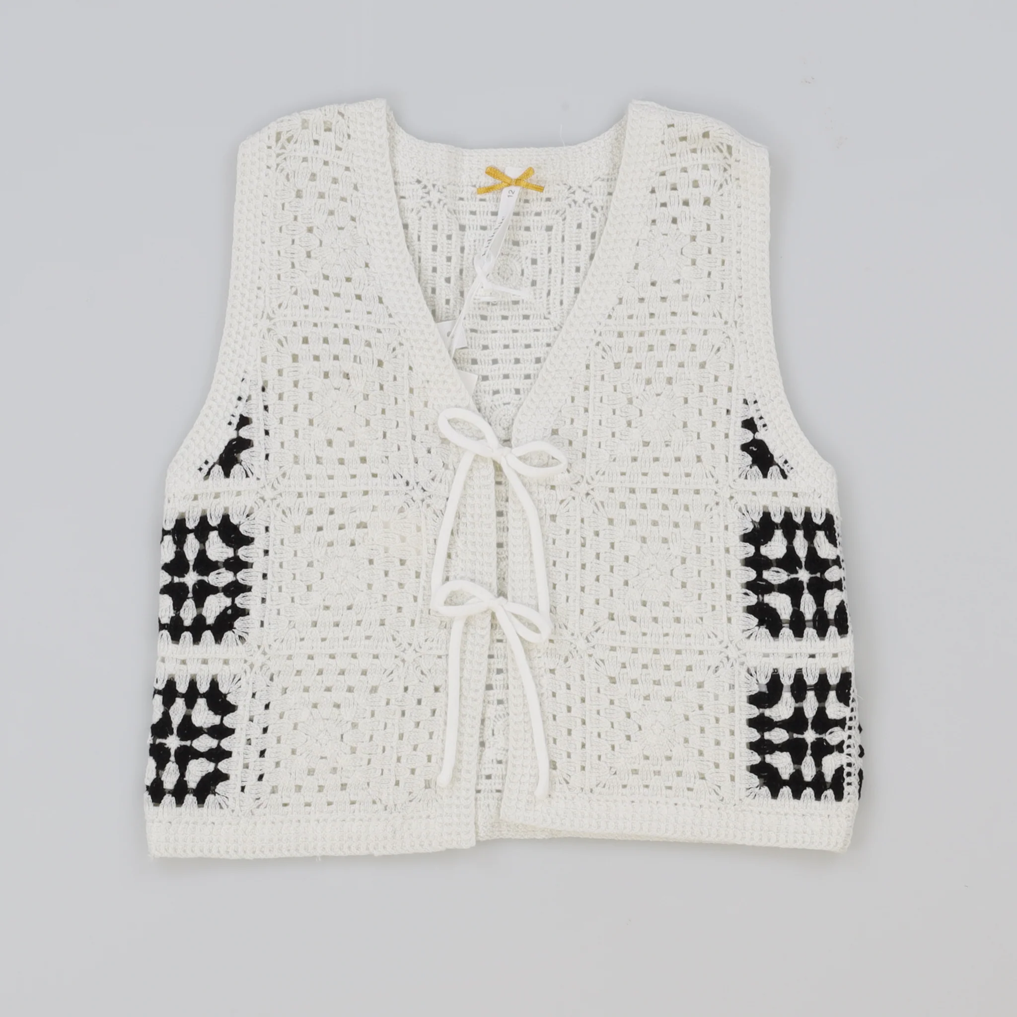 Girls Crochet Knit Vest - Image 4