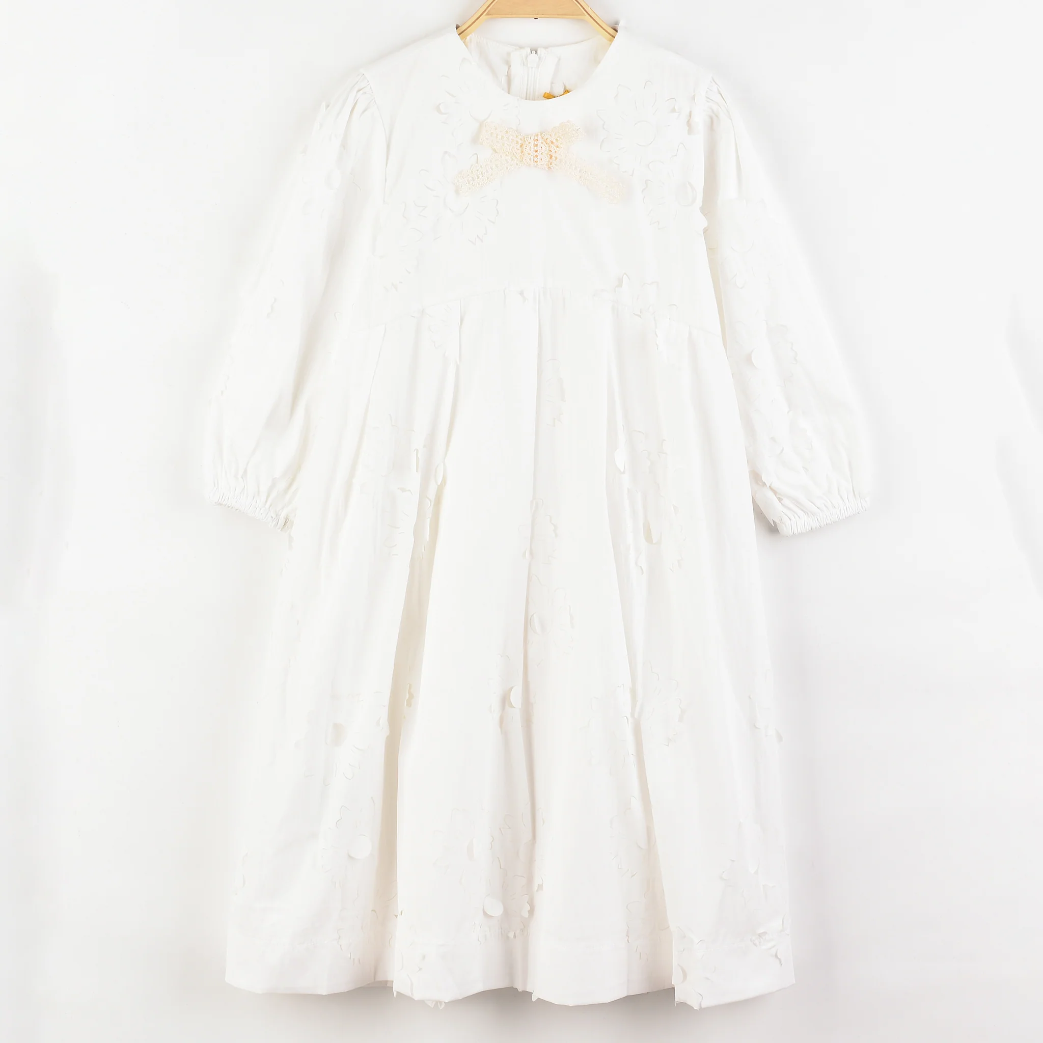 Bow Floral Pleat Dress - Image 2