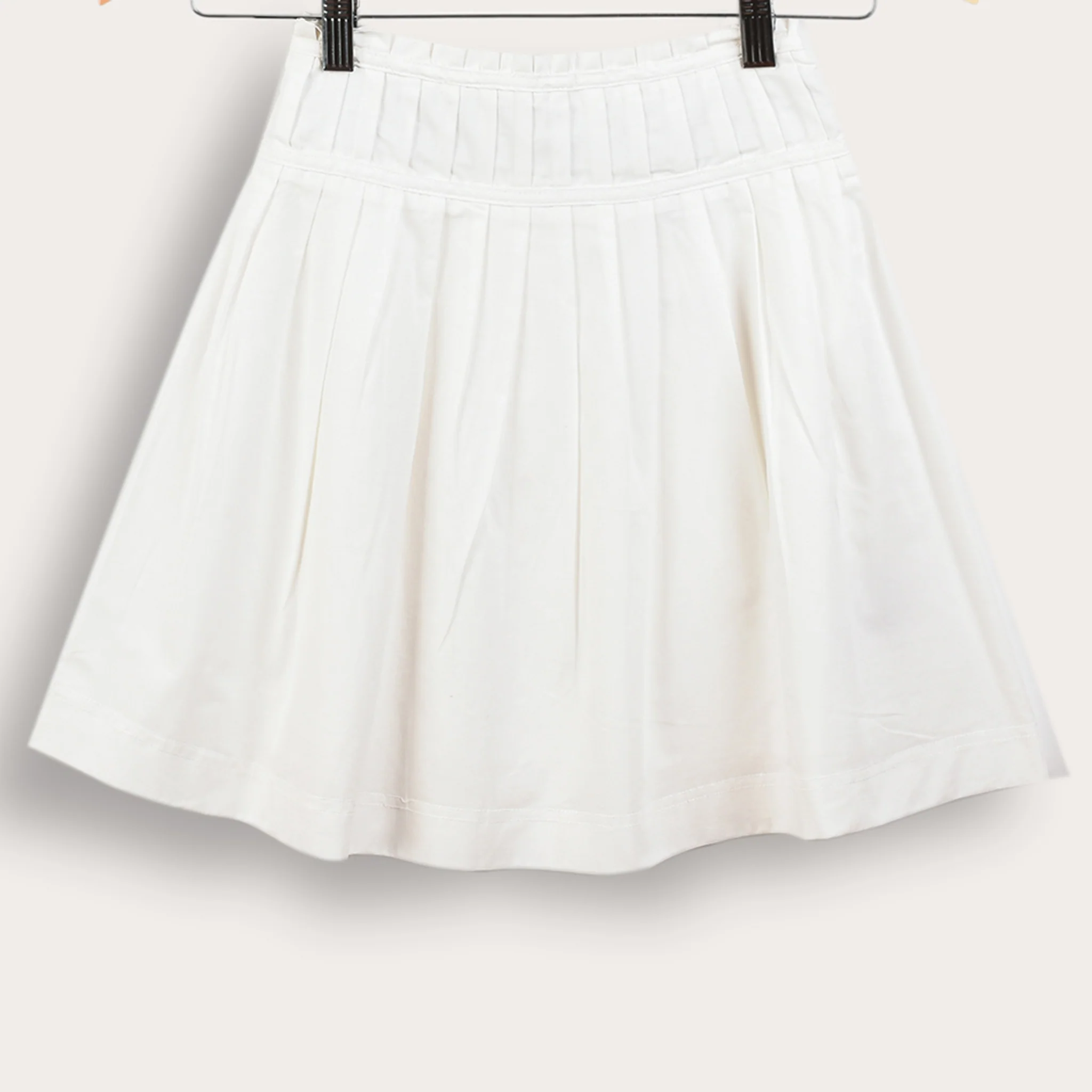 Poplin Pleated Skirt