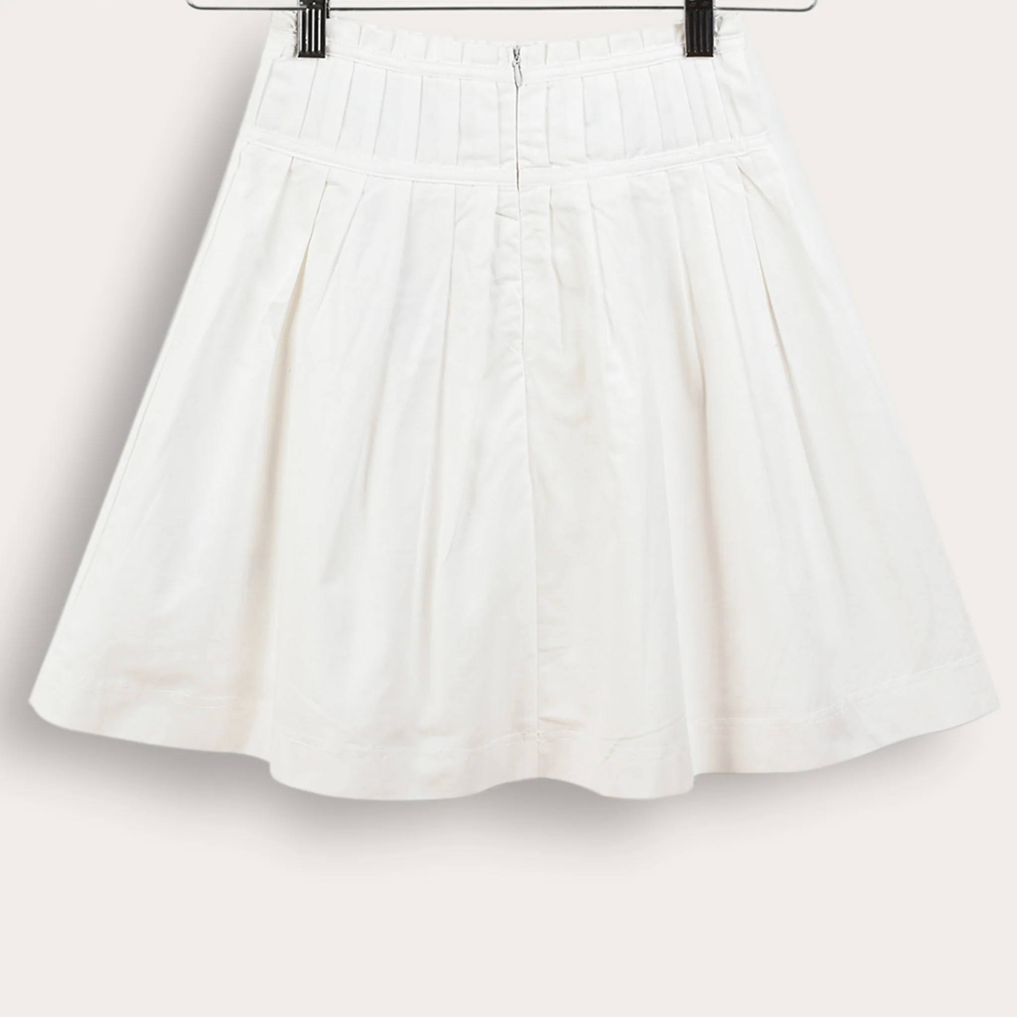 Poplin Pleated Skirt - Image 2