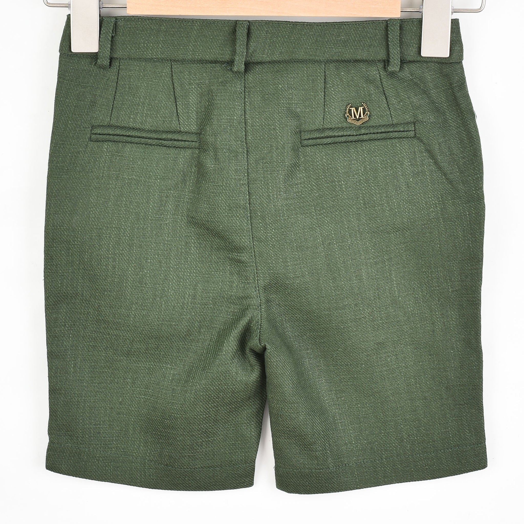 Melange Linen Bermuda Shorts - Image 5