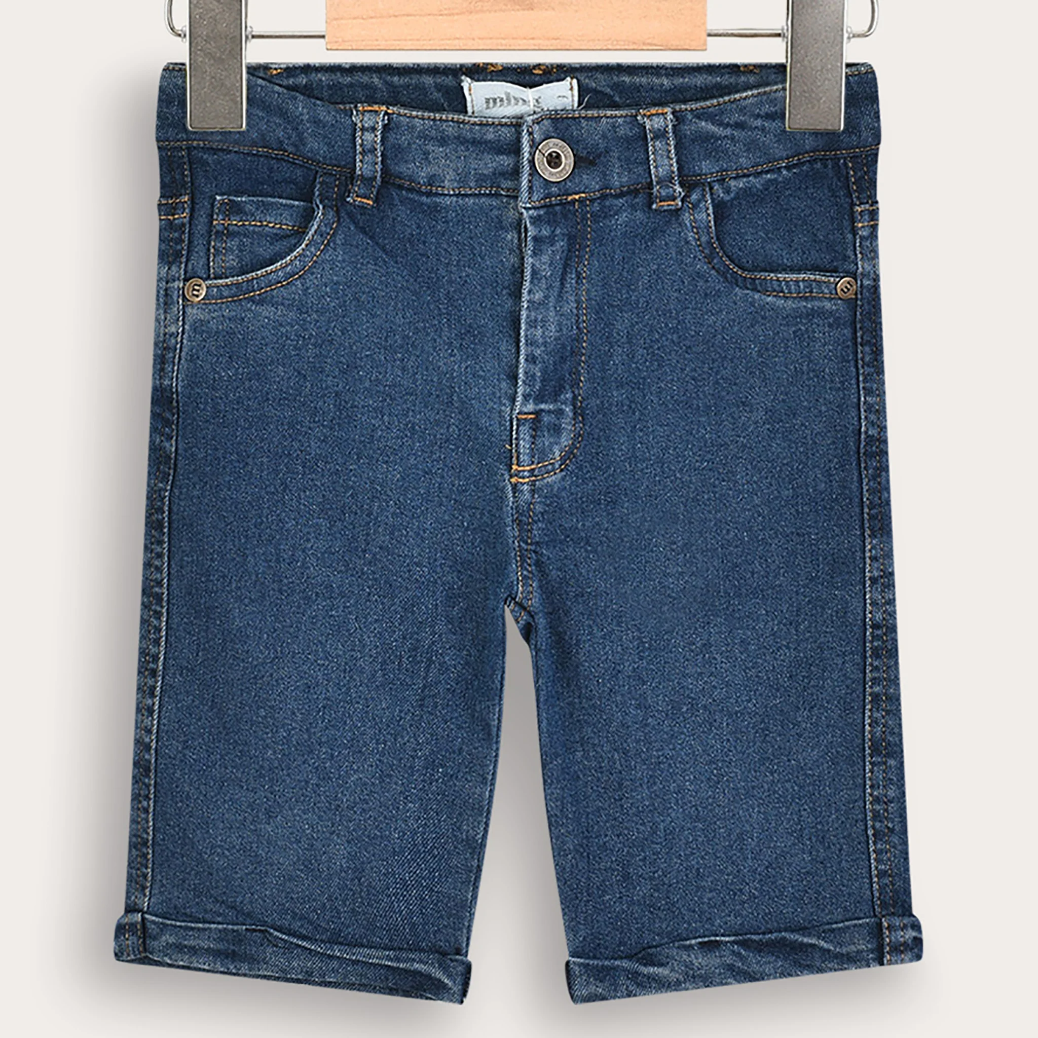 Melange Bermuda Denim Shorts - Image 2