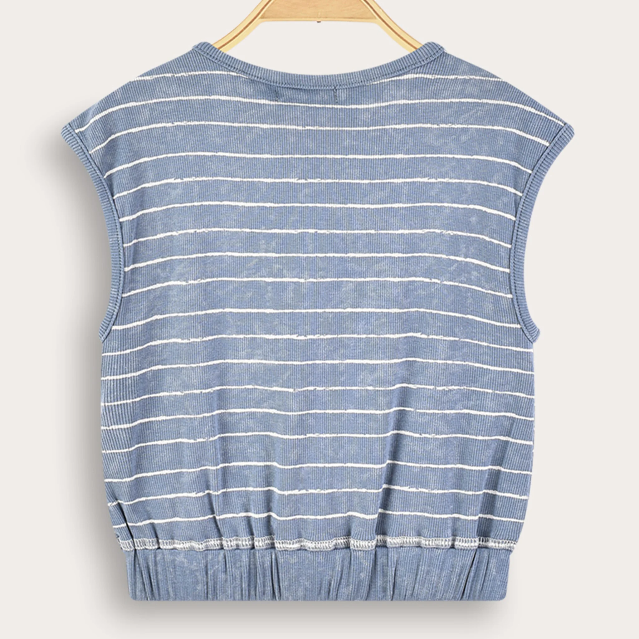 Cherry Striped Girls Vest - Image 4
