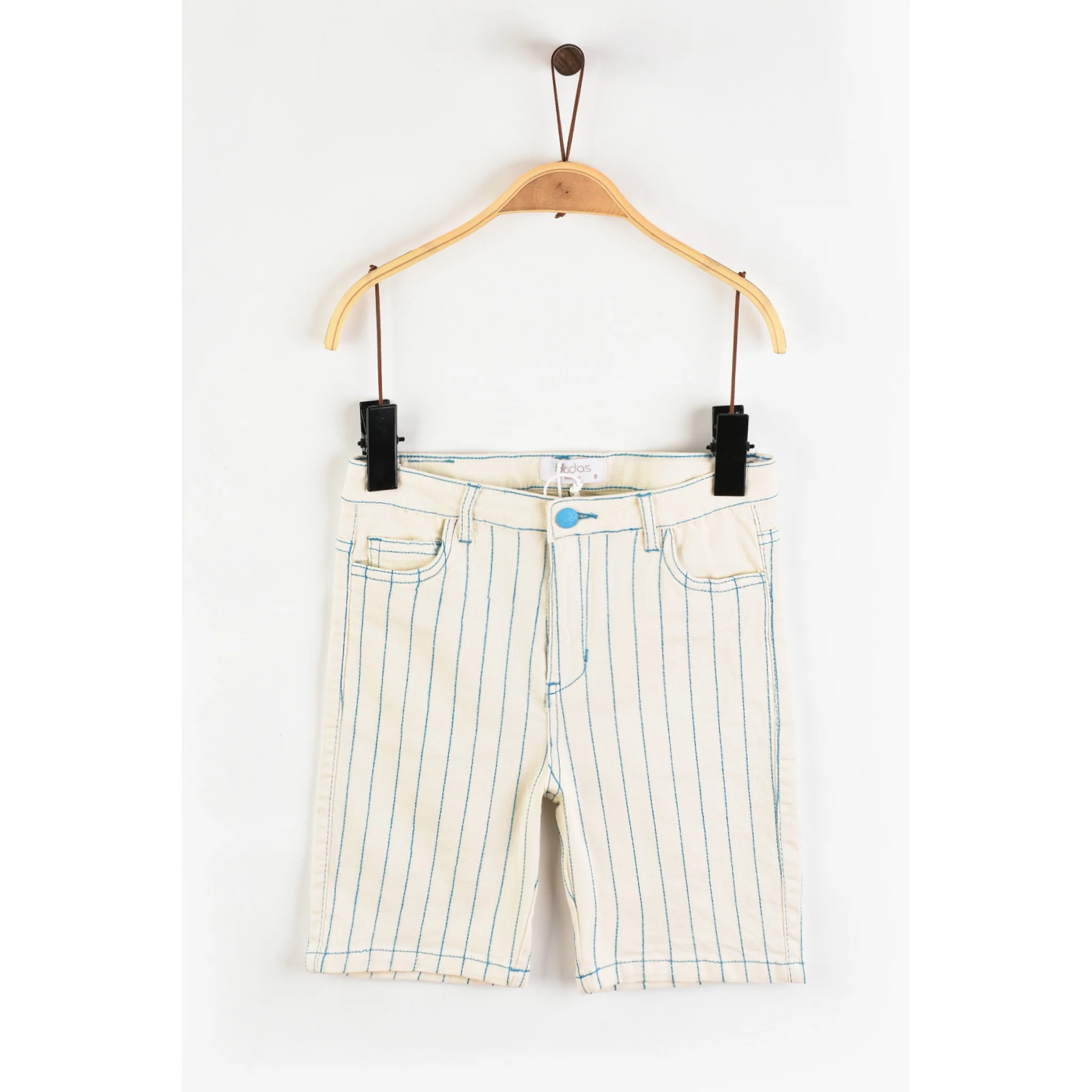 Hadas Stripe Drill Shorts - Image 3