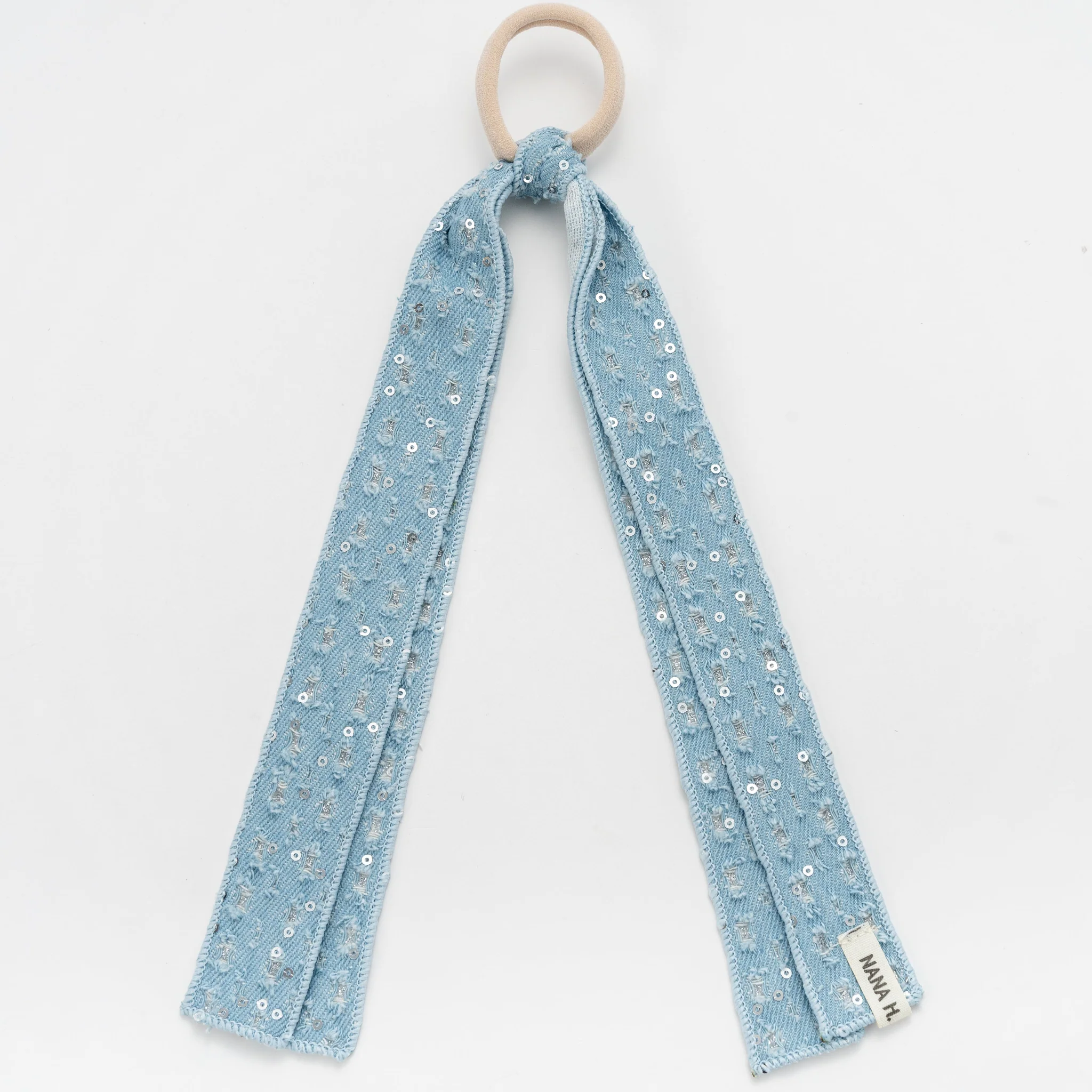 Nana Denim Sequin Rubberband - Image 2